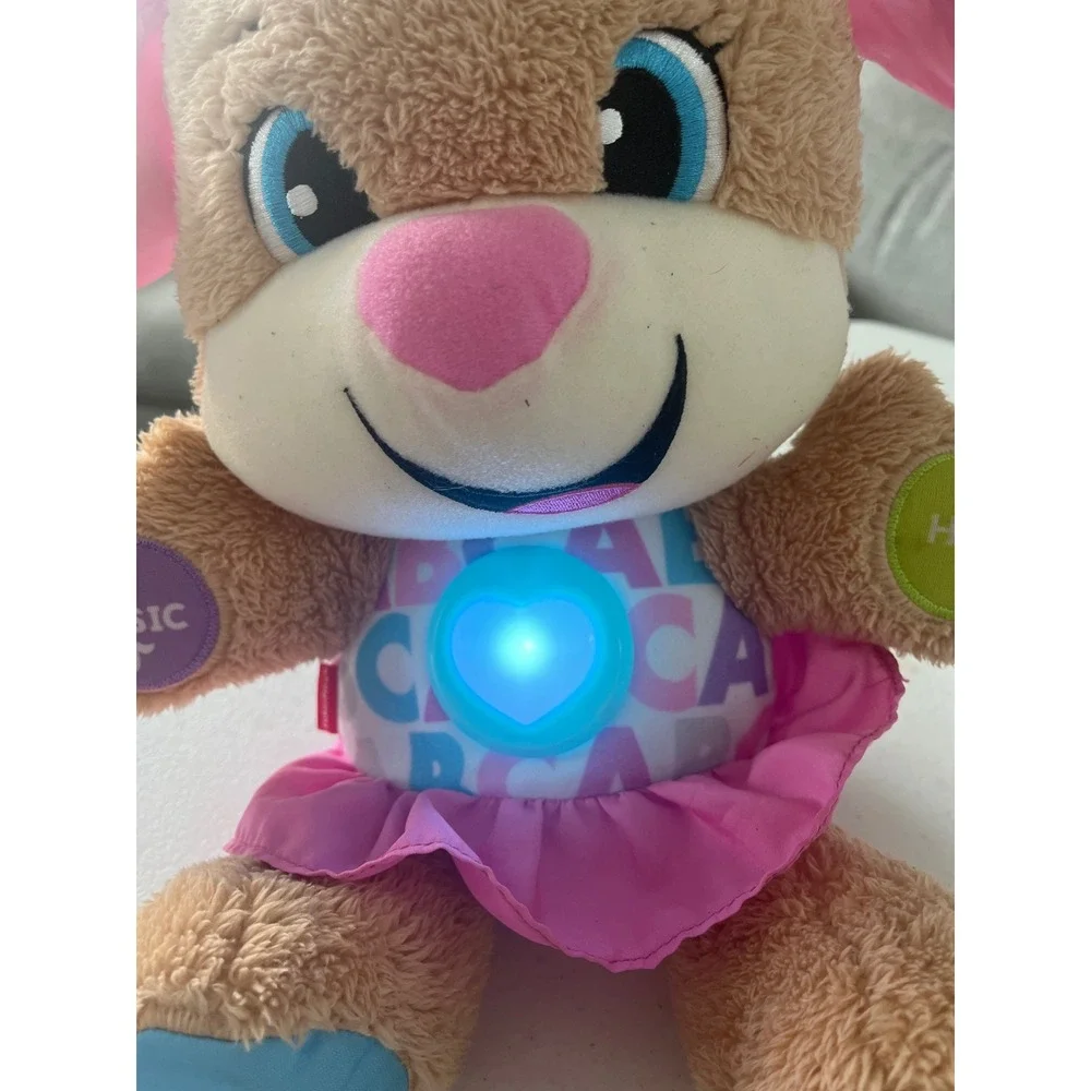 Fisher Price Laugh & Learn Smart Stages Sis Pink Puppy Plush Musical Toy FPP51